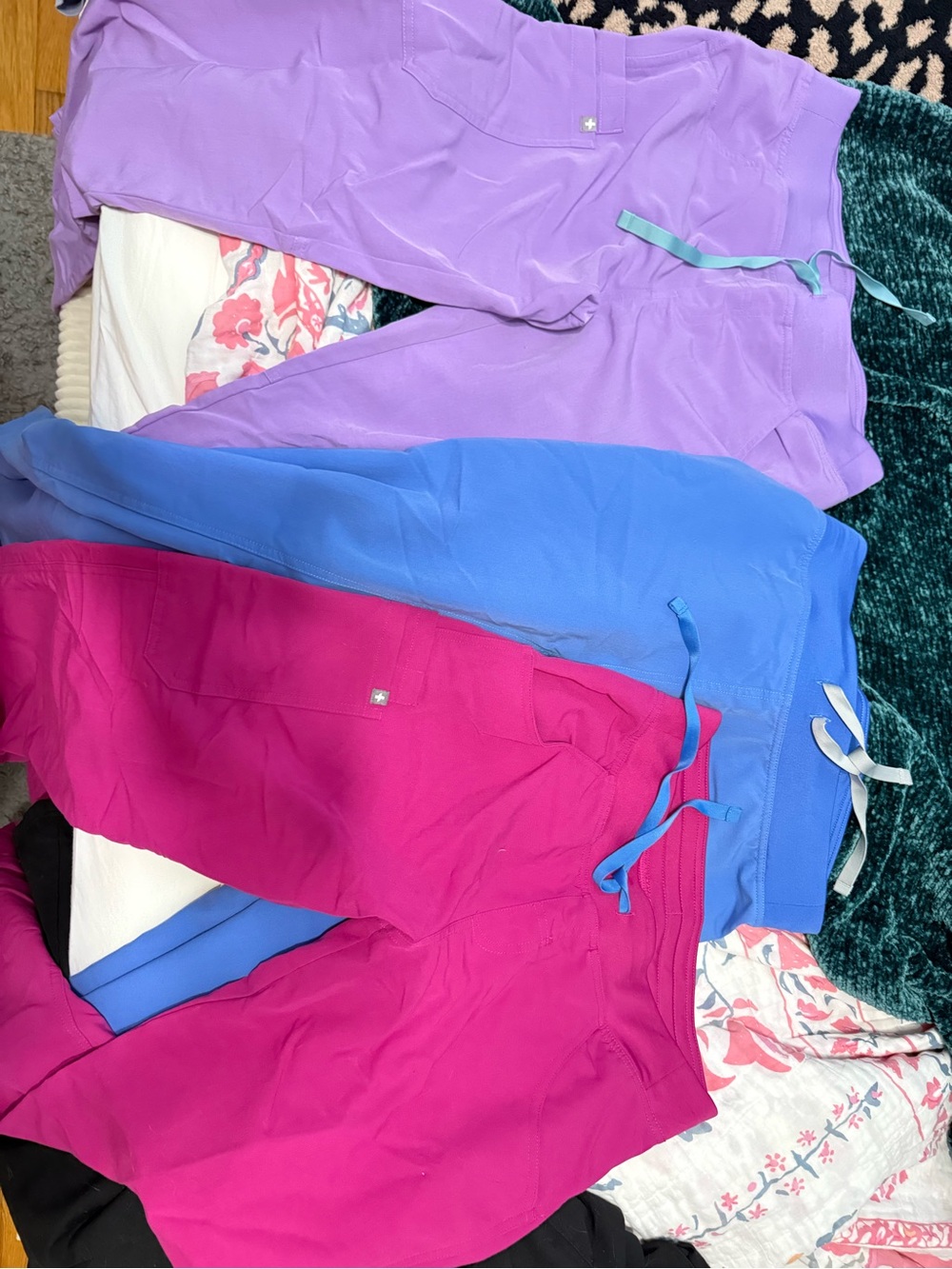 FIGS Medical Scrub Pants - Lavender, Blue, Fuchsia